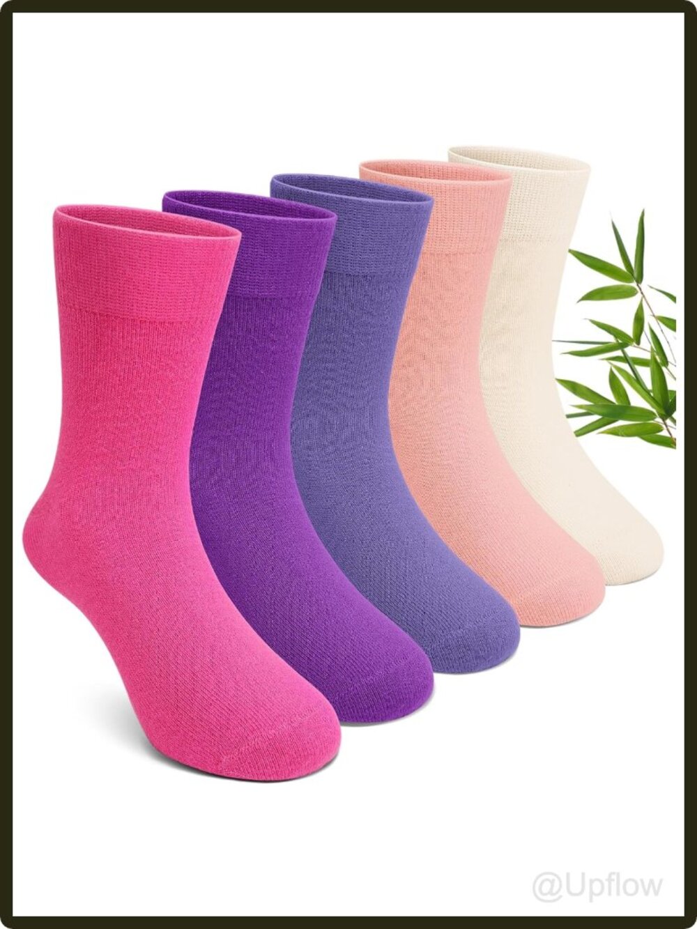 Kids Seamless Bamboo Viscose Socks Sensory Friendly Mid-Calf Pull On School 1